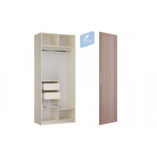 ГАЛВОРИ Шкаф ШК-003 (2ств.(штанга) Фасад/глухой рамка МДФ)