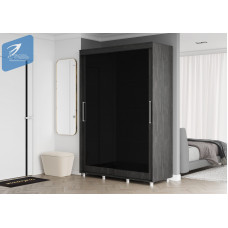 КОМФОРТ-12 ПРАЙМ 1,5м. Шкаф "Black Edition" Корпус - Камень Угольный